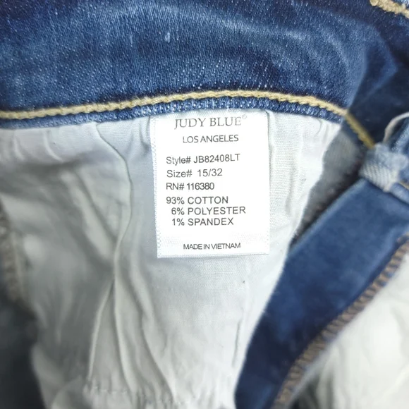 Judy Blue Jeans Size 15/32 Womens Slim Fit Skinny Medium Wash Blue Denim - Picture 10 of 10